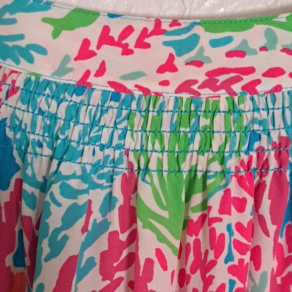 Lilly Pulitzer Elsa "Agua Let's Cha Cha" Holy Grail Silk Top - Picture 11 of 12